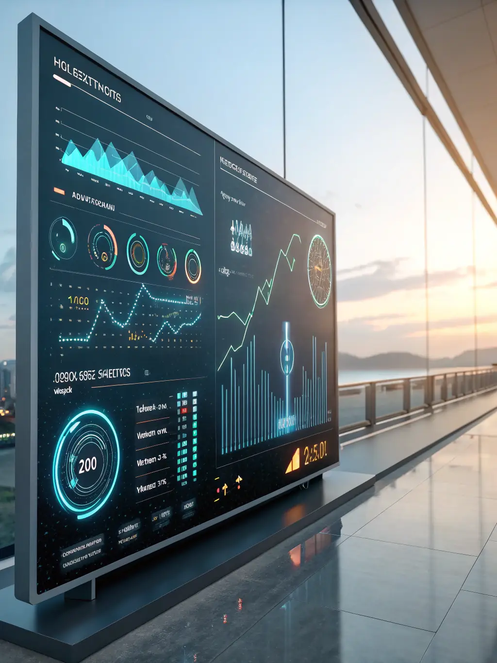 A close-up shot of an AI interface displaying a highly detailed network graph of potential leads in the aerospace industry, emphasizing the precision targeting capabilities.