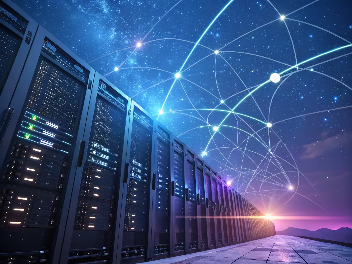 A visual representation of AI agents identifying potential partnership prospects in the Aerospace & Defense sector, showcasing a network of interconnected companies and opportunities.