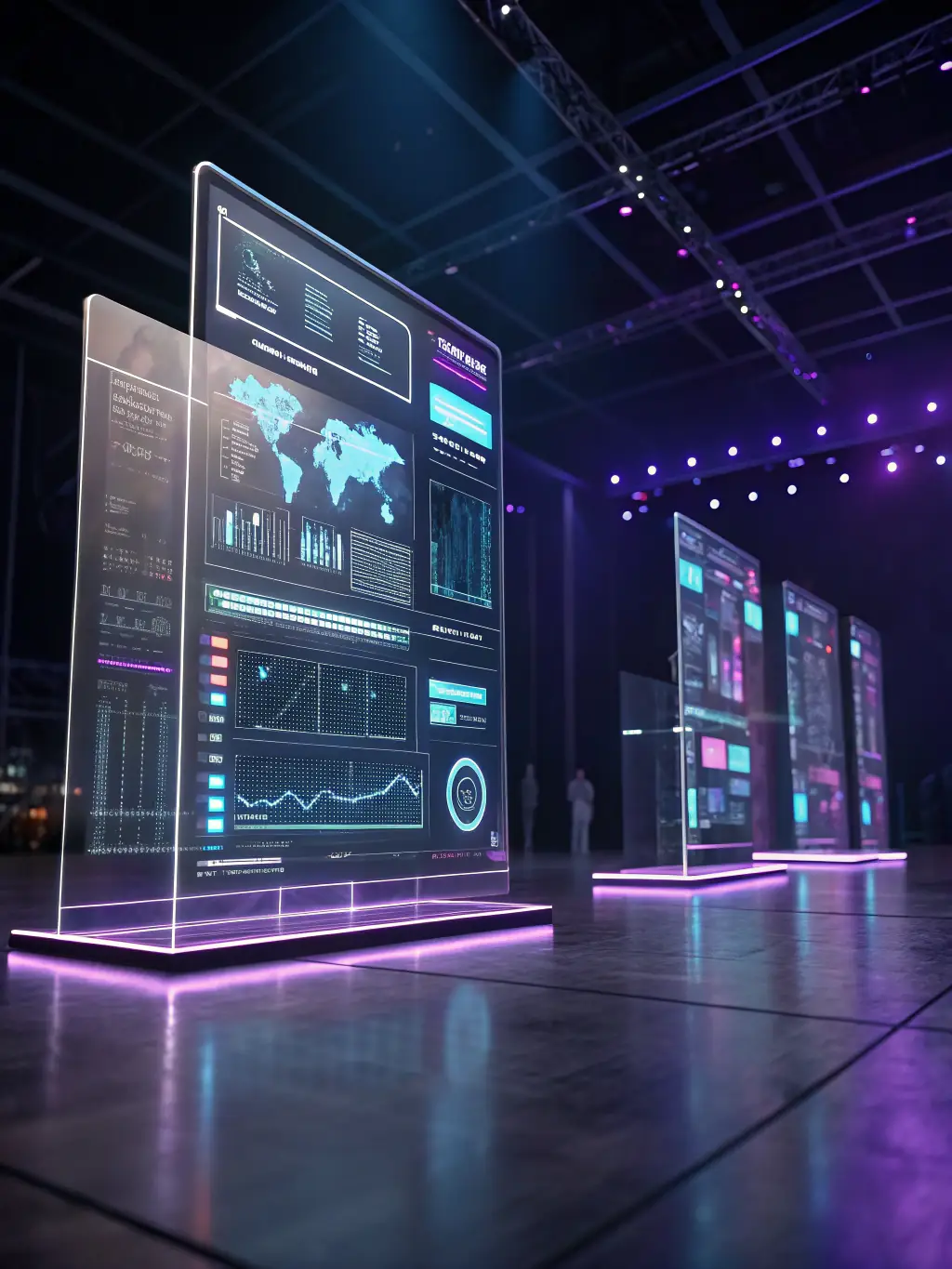 An image of a futuristic AI interface displaying targeted aerospace industry leads and data analytics, highlighting AI-Driven Lead Generation.